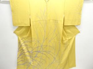 草の実模様一つ紋訪問着